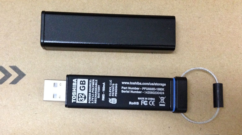 Toshiba USB Storage PFU032D-1BEK ENCRYPTED USB DRIVE 32GB