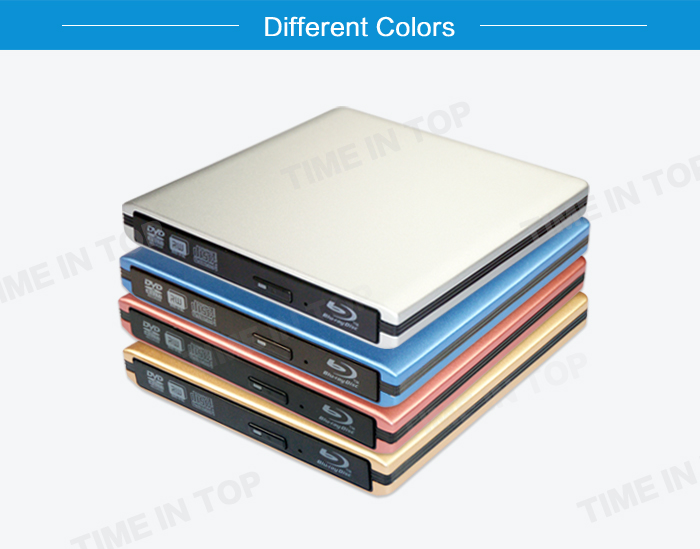 silver aluminum blu ray drive