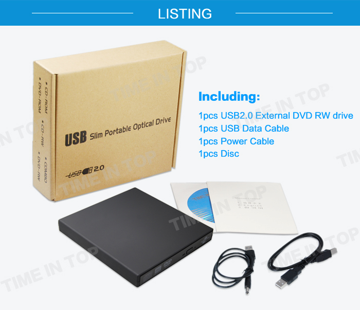 pakcage of usb dvd drive