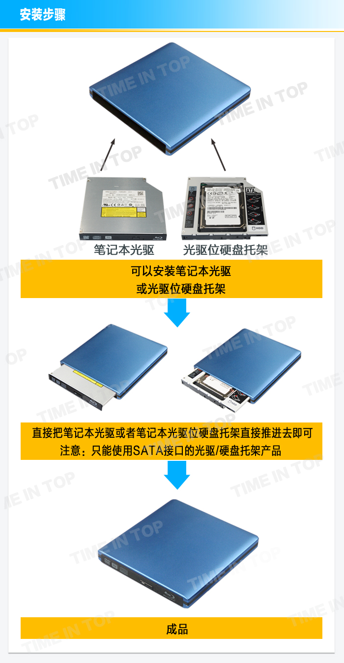 USB3.0 SATA光驱套件