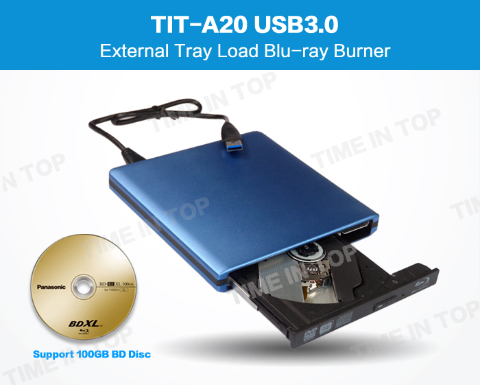 Blue color external drive