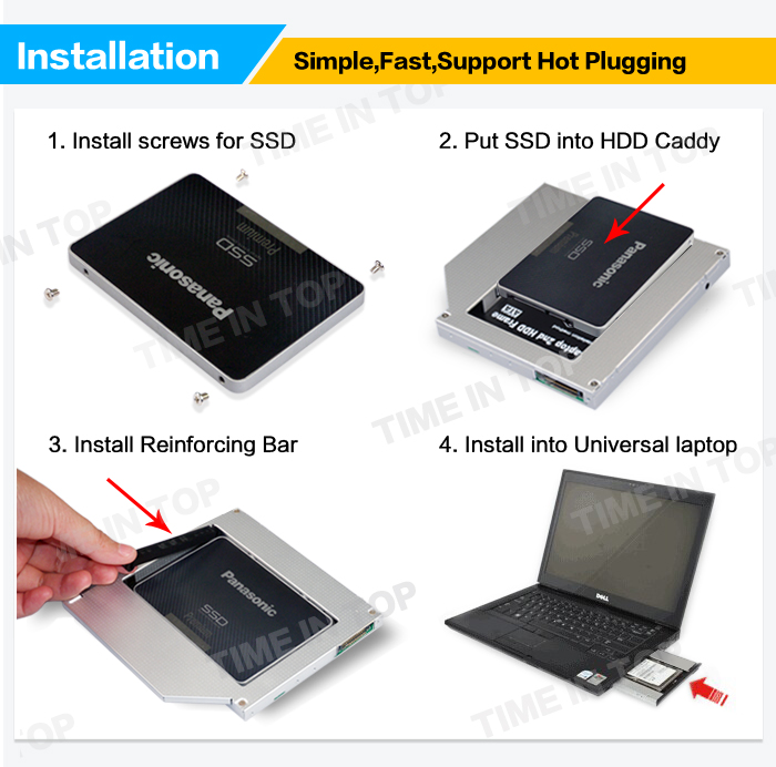 installation of ssd caddy