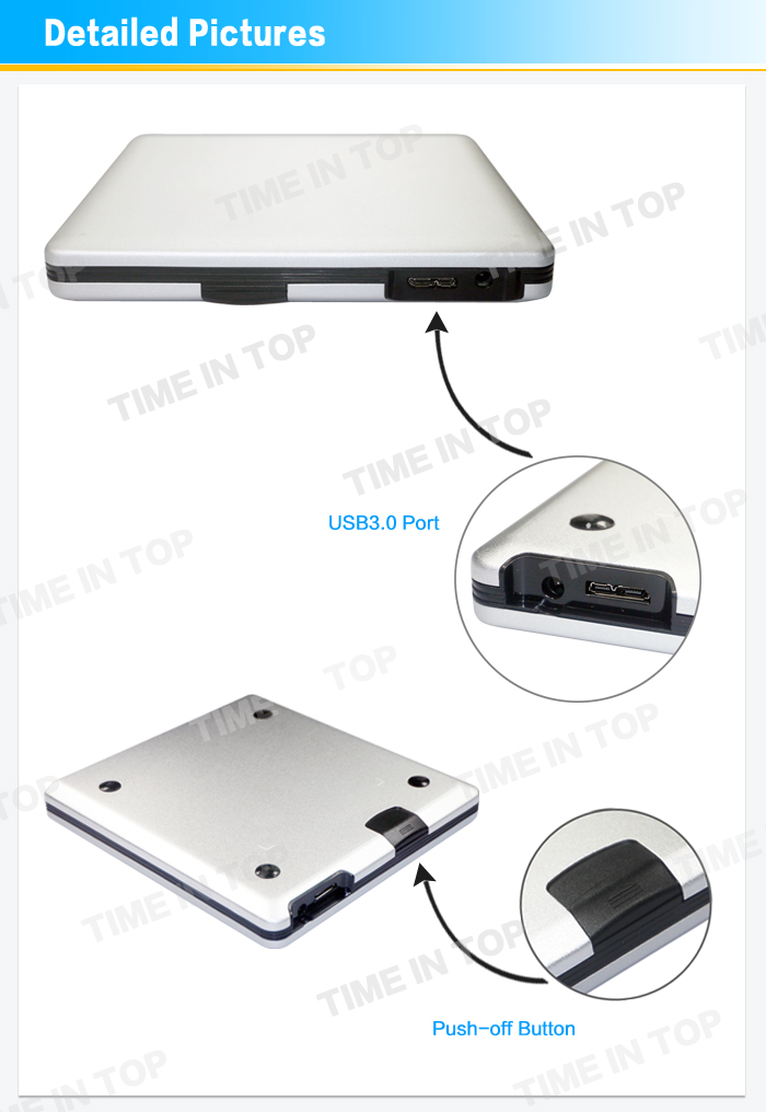 silver usb3.0 blu ray case