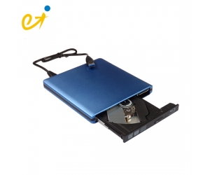 Blue Aluminum External USB 3.0 3D Blu-Ray Burner,Model:TIT-A20-B