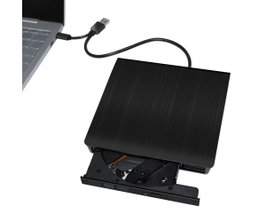 USB3.0 & Type-C External Super Slim Black Tray Load DVD Burner
