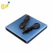 China USB3.0 Aluminum externe Blu-ray / DVD RW-Laufwerk Blue Color Enclosure, TIT-A20-Fabrik