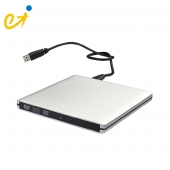 China USB3.0 Externes Super Slim Tray Load DVD Burner-Fabrik