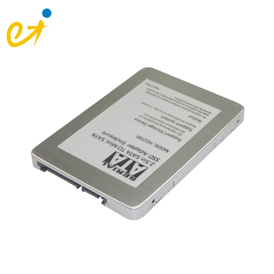 capacidad Opaco No haga 2.5 pulgadas SATA a Mini SATA SSD adaptador Enclosure, Modelo: HD2570-MI