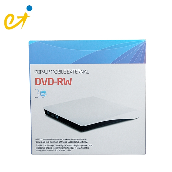 USB3.0 External Super Slim Black Tray Load DVD Burner